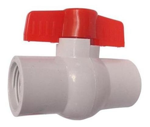 VALVULA DE BOLA EN PVC ROSCADA