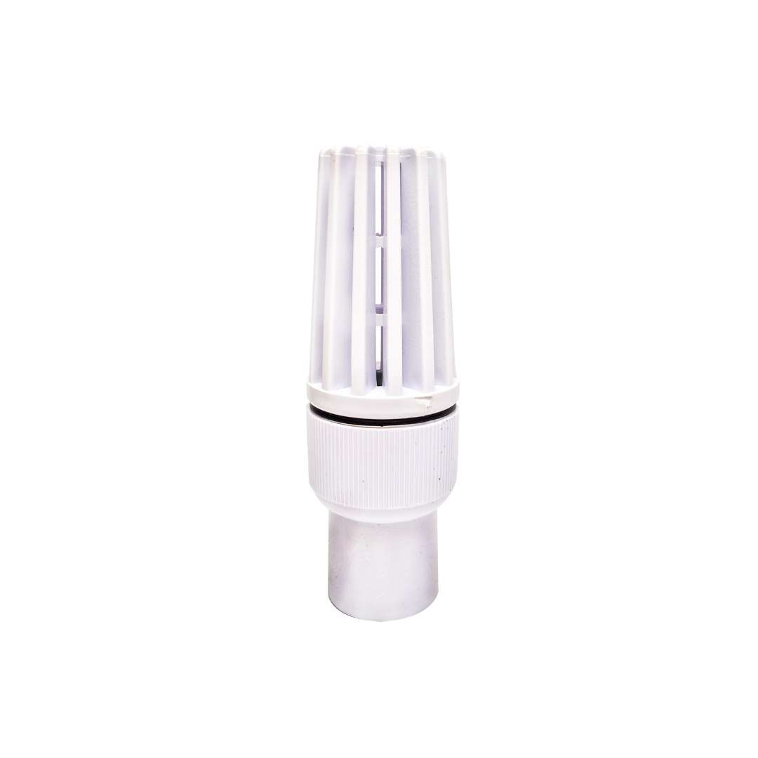 VALVULA DE PIE ROSCAR EN PVC