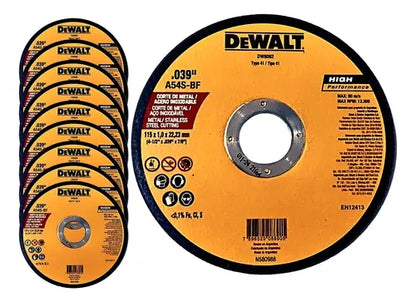 Disco Corte Fino de Metal de 4.5" X 0.045" X 7/8" DW8062-AR