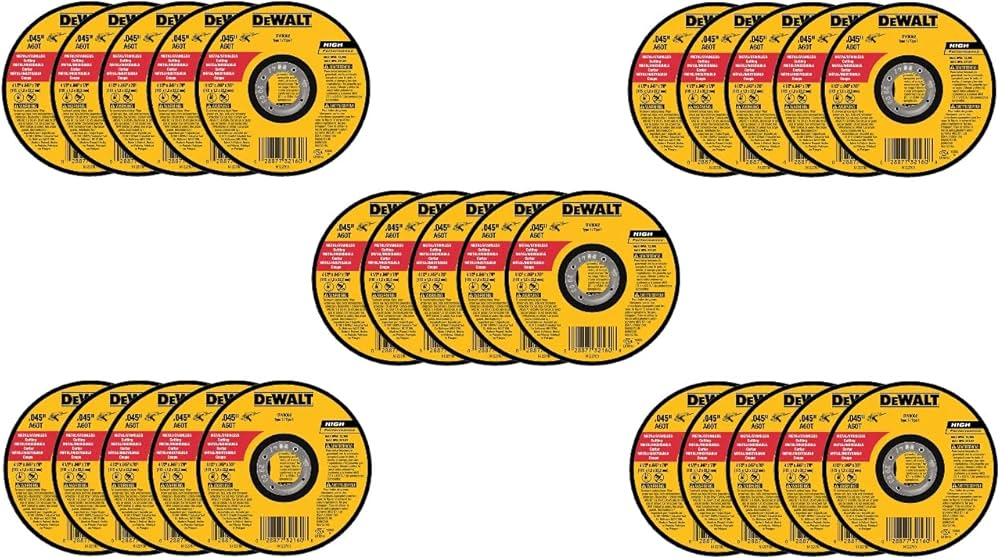 Disco Corte Fino de Metal de 4.5" X 0.045" X 7/8" DW8062-AR