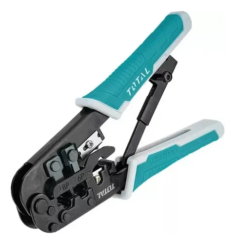 ALICATE PARA PRENSAR, PELAR Y CORTAR CABLE 8" (200MM) 4P-6P-8P