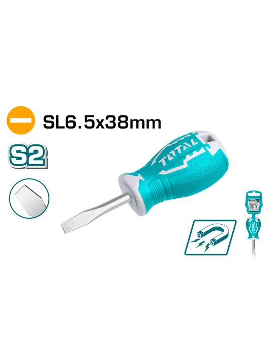 DESTORNILLADOR PLANO S2 6.5X38MM CON PUNTA MAGNETICA