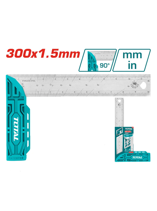 ESCUADRA 90° ACERO INOX 12" (300MM)