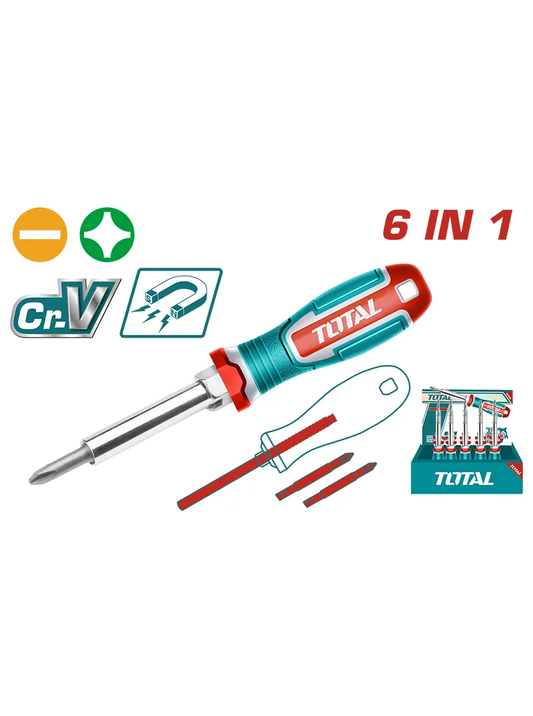 DESTORNILLADOR CON 6 PUNTAS INTERCAMBIALES SL-PH