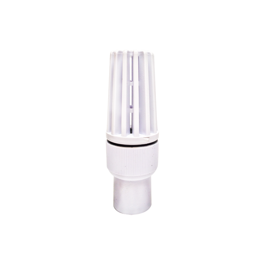 VALVULA DE PIE ROSCAR EN PVC