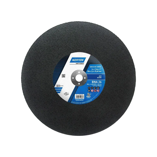 Disco de Tronzadora Norton Bna26 14 pulgadasx7/64" x 1"