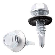 Tornillo Autoperforante Cabeza Hexagonal Tipo Broca Zincado C/Arandela de Neopreno